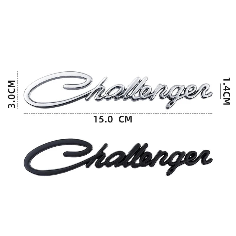 Dodge Challenger Metal Letter Badge