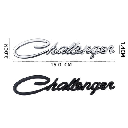 Dodge Challenger Metal Letter Badge