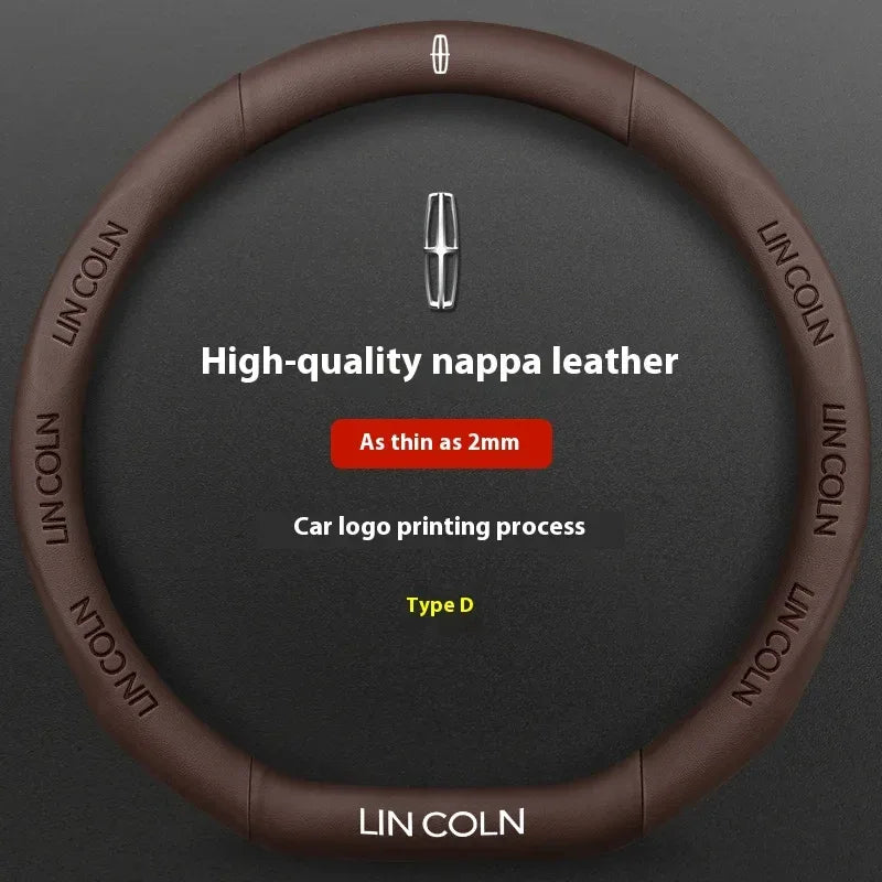 Lincoln Leather Steering Wheel Cover