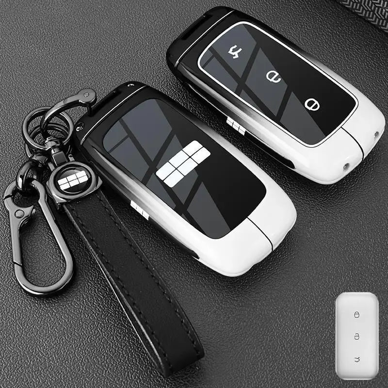 Zinc Alloy Leather Key Case Cover for Geely Galaxy EX5 E5 L6 L7