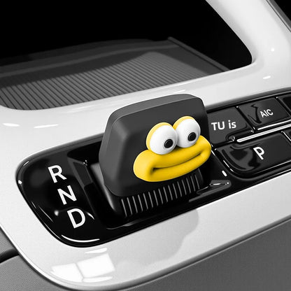 Geely EX2 / Proton e.MAS 5 Silicone Gear Shift Cover - Geely star wish - obsidian black [yellow - sausage mouth] gear shif…