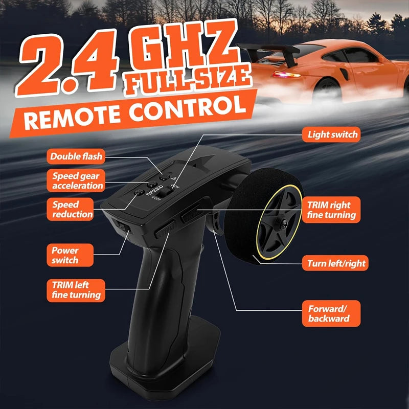 RC Drift Car – 2.4G 4WD High-Speed Remote Control - 4302