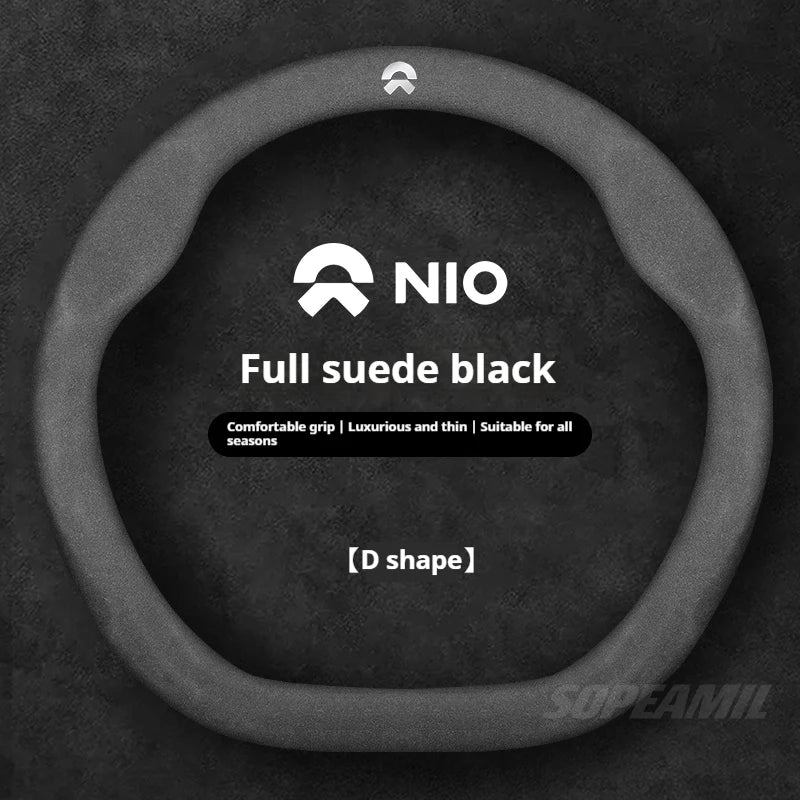 NIO Microfibre Suede Steering Wheel Cover