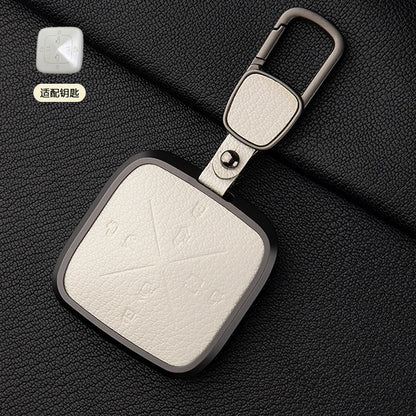Zinc Alloy Leather Key Cover for Geely ZEEKR 001 7X 009 X Car Fob