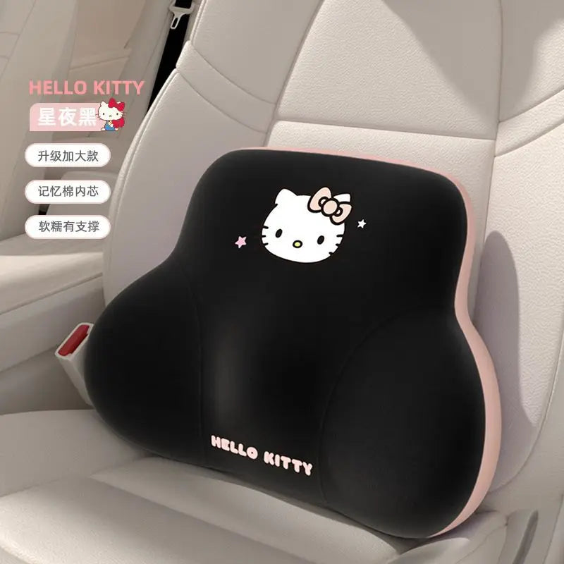 Sanrio Hello Kitty Kuromi & My Melody Car Headrest & Lumbar Pillow