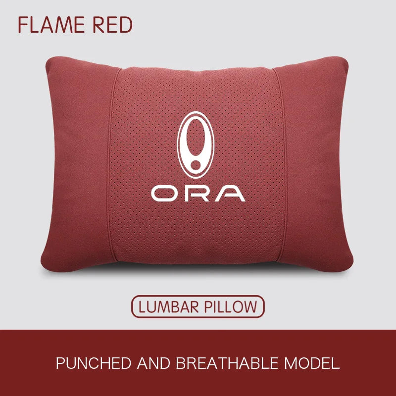 GWM ORA Car Neck Headrest & Lumbar Support Pillow Set