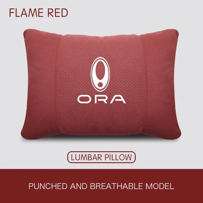GWM ORA Car Neck Headrest & Lumbar Support Pillow Set