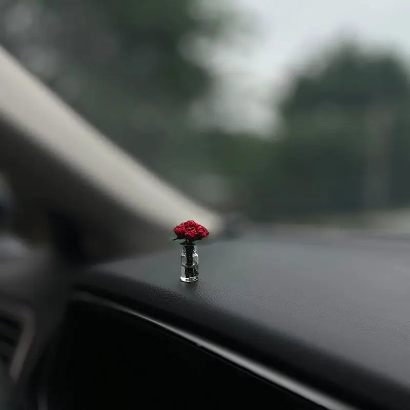 Mini Rose & Sunflower Car Vase