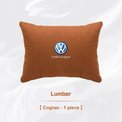 Volkswagen Neck Pillow & Lumbar Support - lumbar cognac
