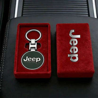 3D Metal Jeep Badge Keychain - Wrangler Renegade Gladiator Keyring