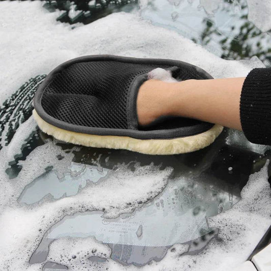 Microfiber Wool Car Wash Glove - 