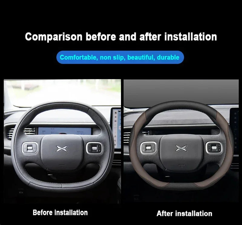 XPeng Ultra-Thin Leather Steering Wheel Cover