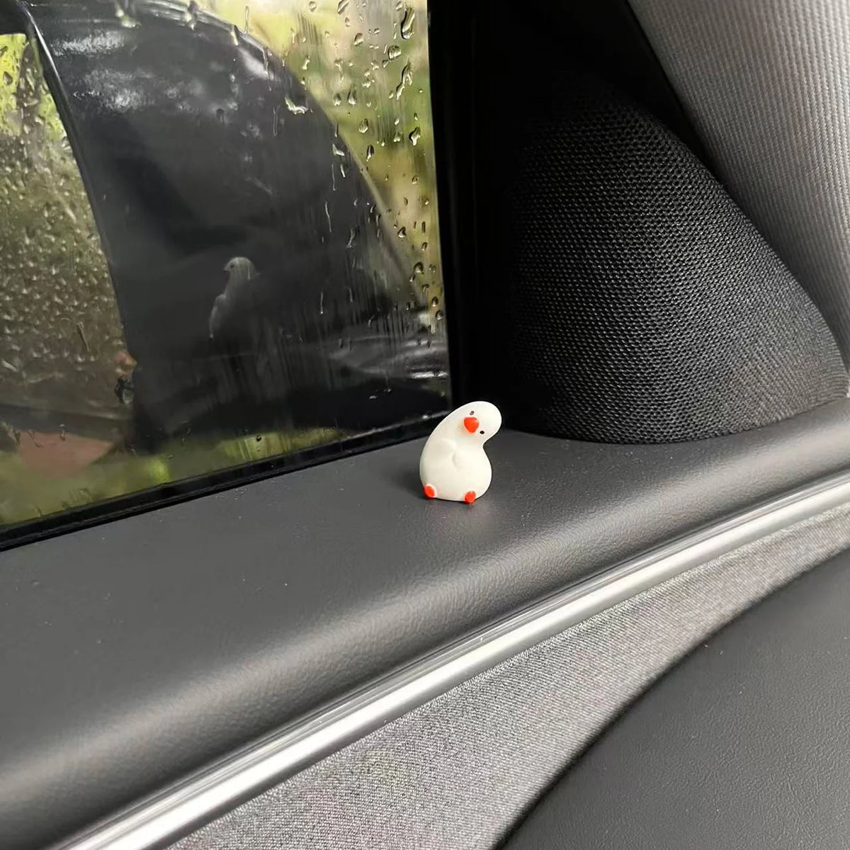 5-Piece Cute Duck Car Ornaments Set