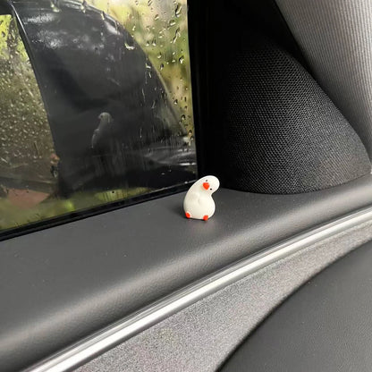 5-Piece Cute Duck Car Ornaments Set