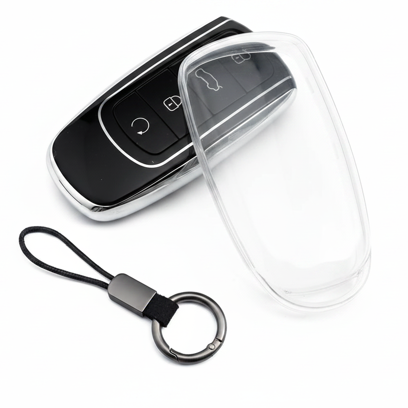 Chery Clear TPU Key Case – Transparent Car Key Fob Cover