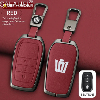 Toyota Key Cover - Zinc Alloy Case - B-red keychain