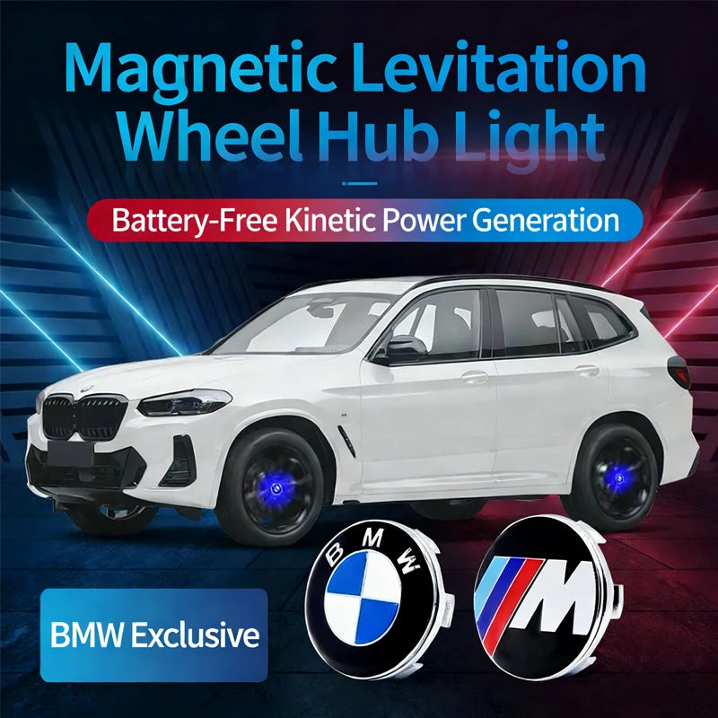 BMW Magnetic Levitation LED Wheel Hub Lights