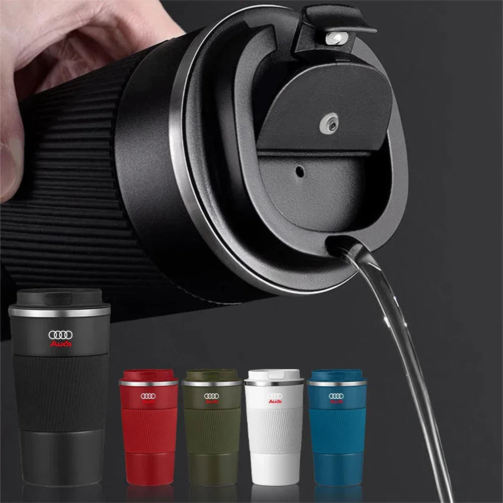 Audi Stainless Steel Thermos Mug - A3 A5 A6 A7 Q3 Q5 Q7 TT S-Line