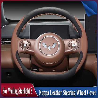 Wuling Nappa Leather Steering Wheel Cover