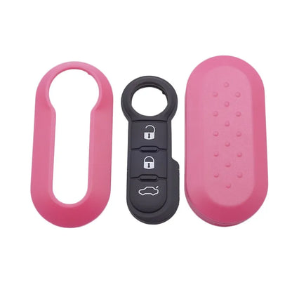 Fiat 500, Panda & Punto Remote Key Shell — 3 Button, 8 Colours