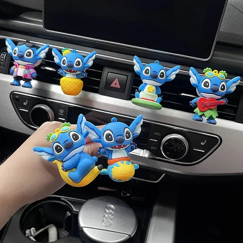 Disney Stitch Car Air Freshener Vent Clip - Anime Figure Ornament - A
