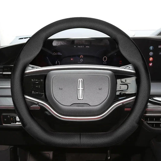 Lincoln Ultra-Thin Breathable Leather Steering Wheel Cover