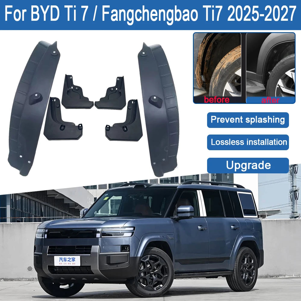 BYD Ti7 Mud Flaps and Splash Guards