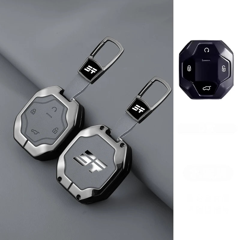 Chery Jetour Traveler 2023-2024 Zinc Alloy TPU Key Case Cover