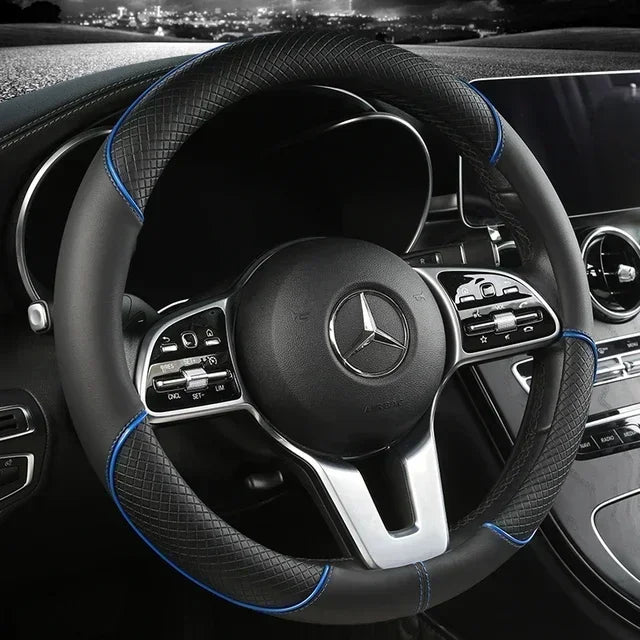 SEAT Microfibre Steering Wheel Cover - Blue