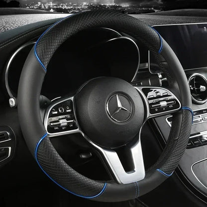 SEAT Microfibre Steering Wheel Cover - Blue