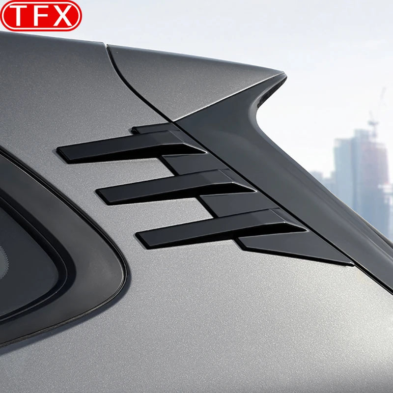 Geely EX5 / Galaxy E5 Rear Window Wind Blade – Sports Louver Wing Modification (2024–2026) - Bright black