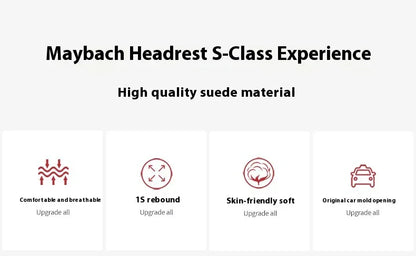 Volvo Car Headrest & Lumbar Support Pillow - Orange Headrest