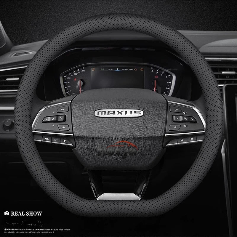 LDV Maxus Perforated Leather Steering Wheel Cover - D Shape / Perforated