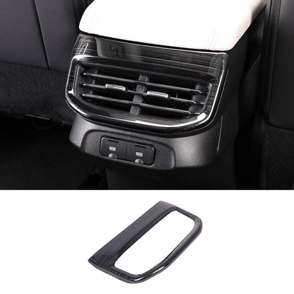 Carbon Fibre-Style Haval H6 Rear Air Vent Frame Trim - Black