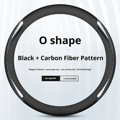 Genesis Ultra-Thin Nappa Leather Steering Wheel Cover - Round Shape / Style 5