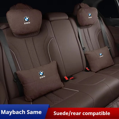 BMW Suede Neck Pillow & Lumbar Cushion