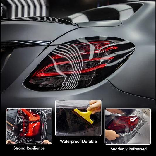 Headlight & Taillight Tint Vinyl Film for Cars — Self-Adhesive Foil