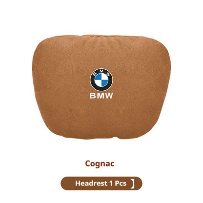 BMW Suede Neck Pillow & Lumbar Cushion