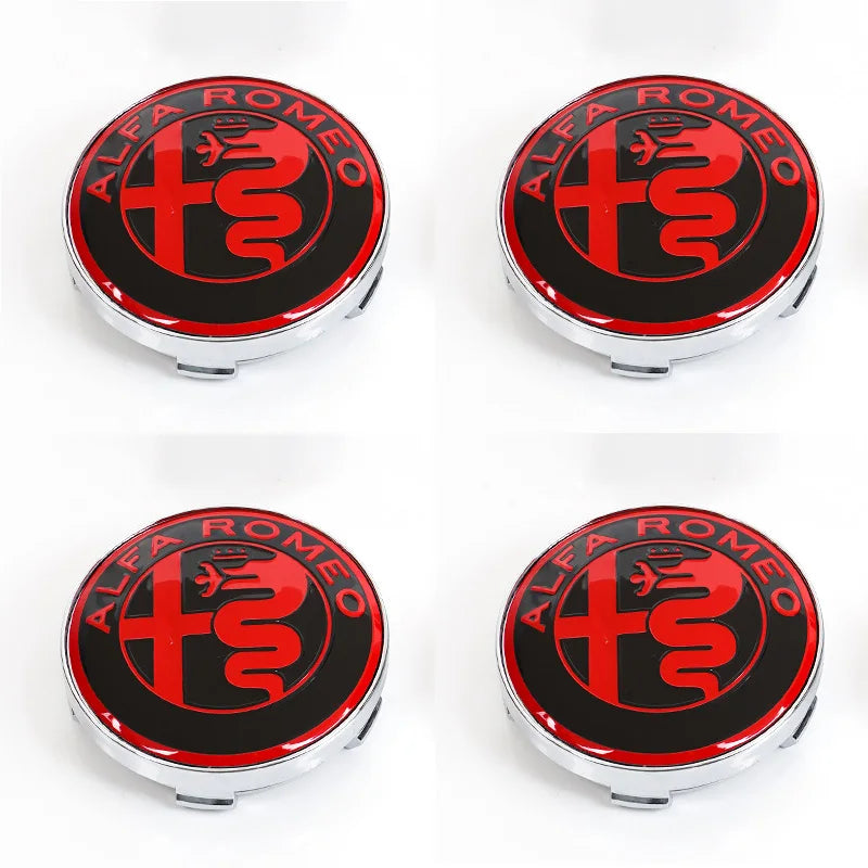 Alfa Romeo 4C 159 Spider Giulietta 56mm Car Wheel Center Hub Cap 4Pcs