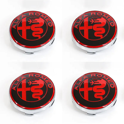 Alfa Romeo 4C 159 Spider Giulietta 56mm Car Wheel Center Hub Cap 4Pcs