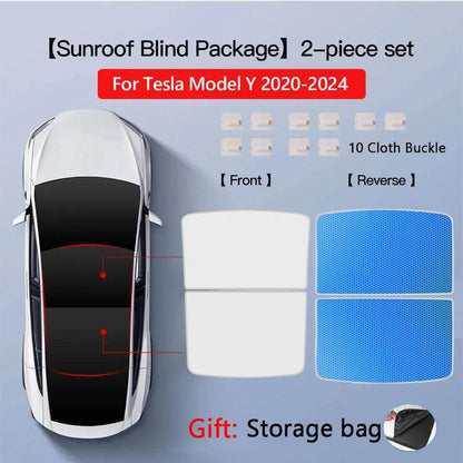 Tesla Model 3/Y Sunroof Sunshade (2020–2025) - Windshield M3 MY
