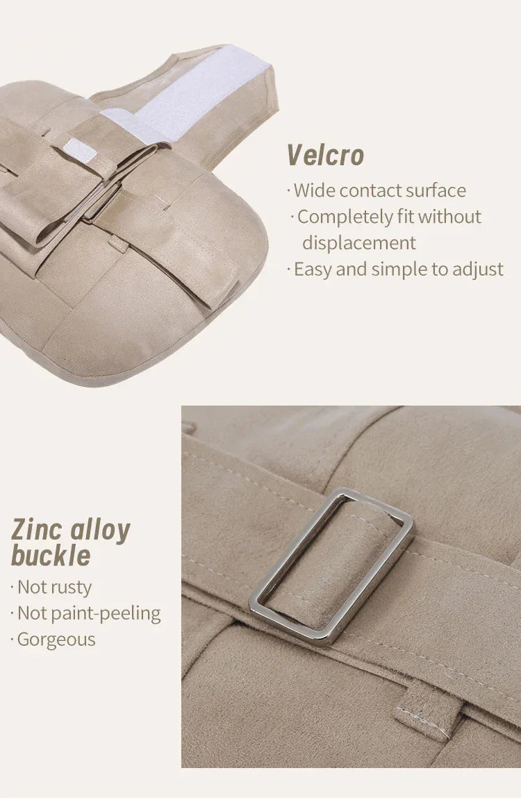 Maybach S-Class Breathable Soft Neck Headrest & Lumbar Support Pillow - Headrest Black