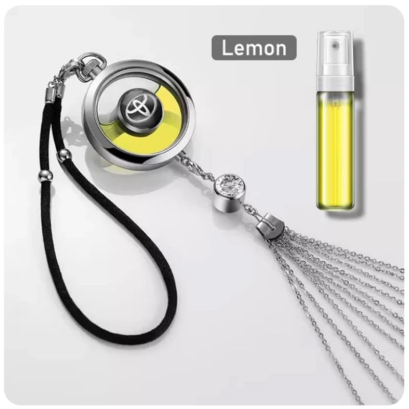 Toyota & GR Metal Lace Car Perfume Pendant Air Freshener