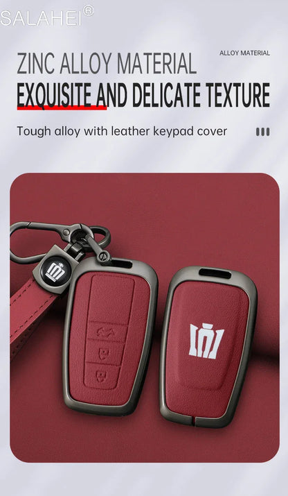 Toyota Key Cover - Zinc Alloy Case - B-red keyring