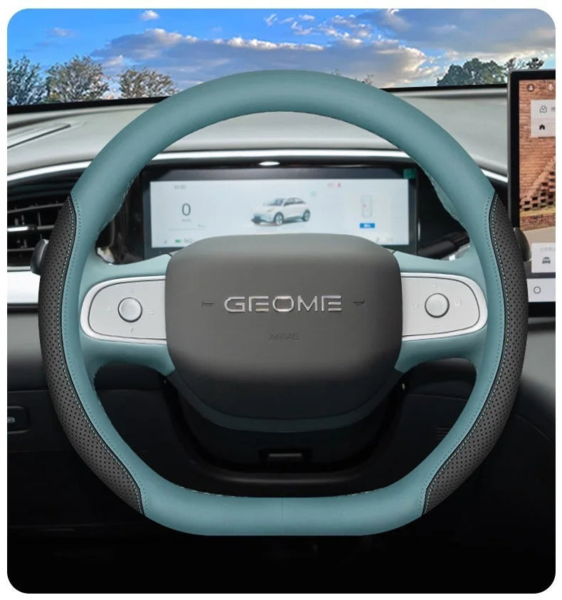 Geely EX2 Nappa Leather Steering Wheel Cover – 34 cm