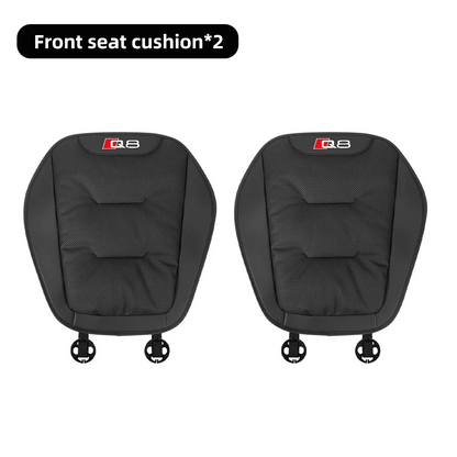 Leather Car Seat Cover Universal Four Seasons Car Front/Rear Seat Cushion for Audi Q3 Q7 Q8 TT Chair Protector Pad Accessories