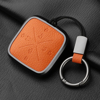 8 Button Aluminum Goatskin Key Case Cover for Zeekr X 001 009