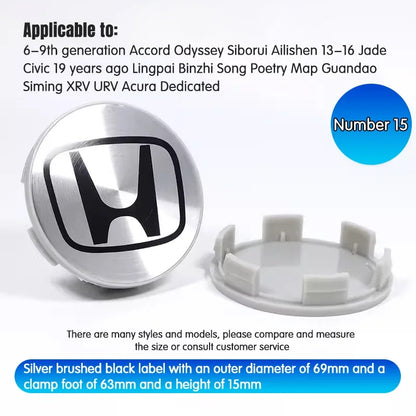 4Pcs Honda Wheel Center Hub Caps 69mm 62mm 58mm