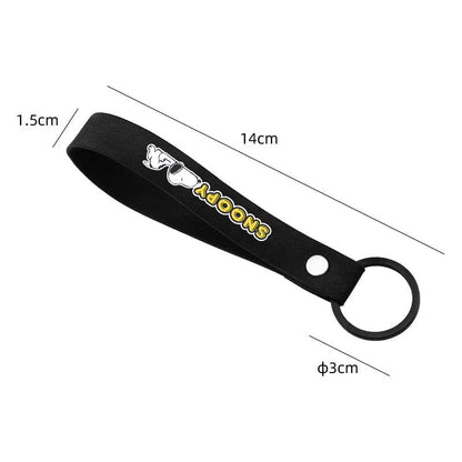 Snoopy Silicone Car Keychain - Cute Cartoon Key Ring Holder Strap