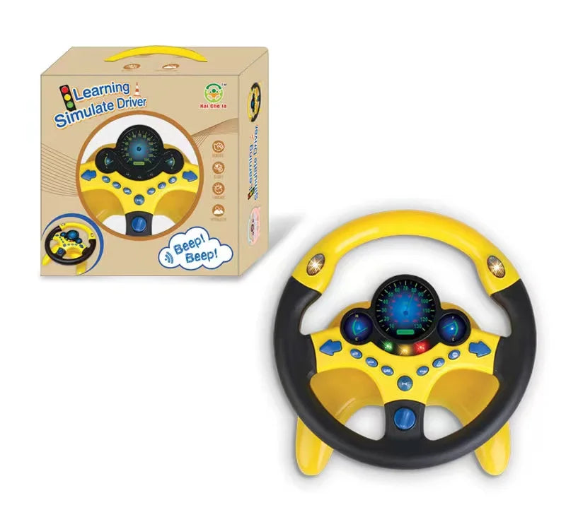 Steering Wheel Toy – Interactive Light & Sound Driving Simulation Toy